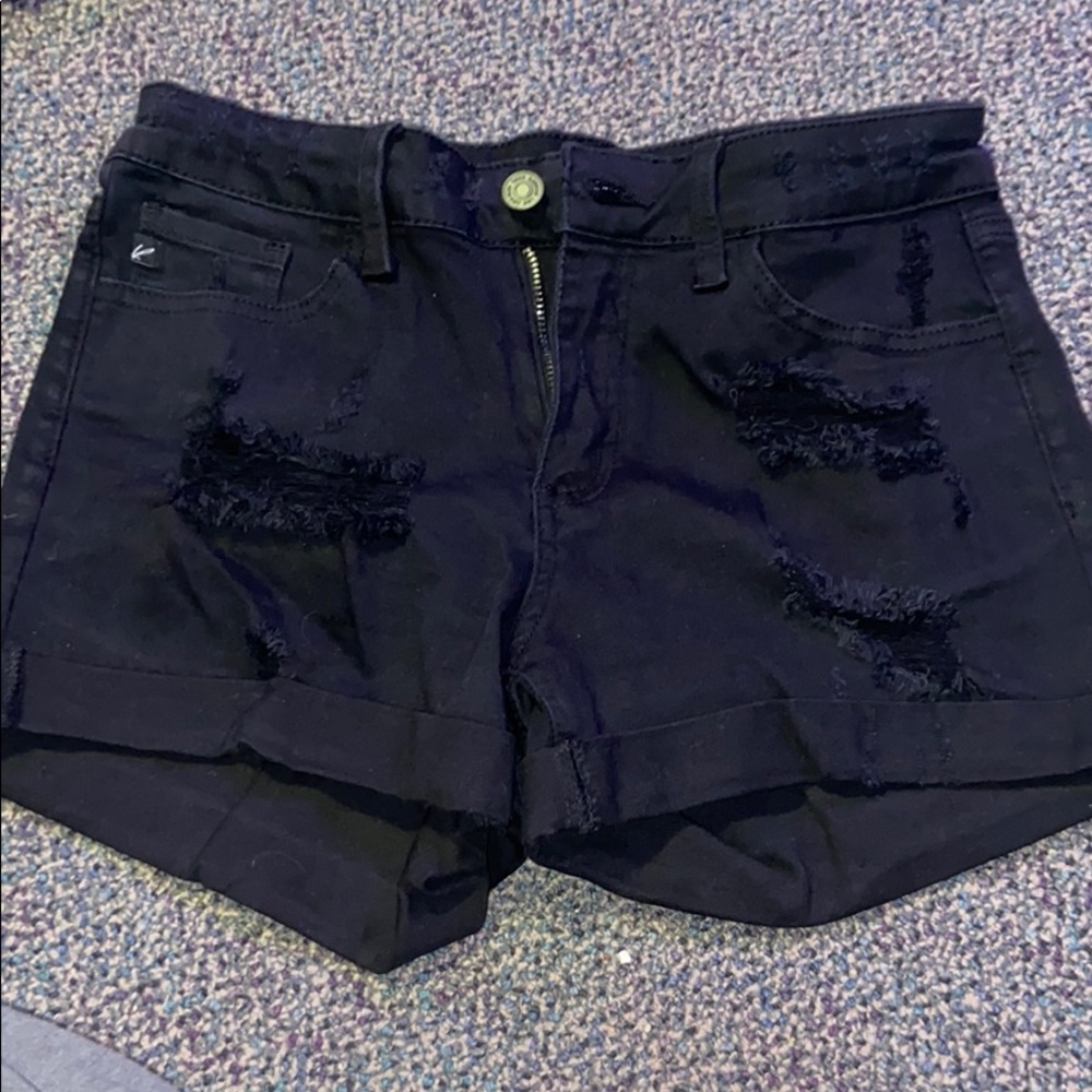 Kancan-Black jean shorts-size 27 (high waisted)